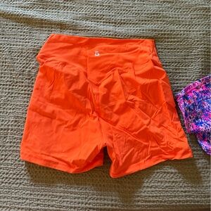 Orange buff bunny shorts